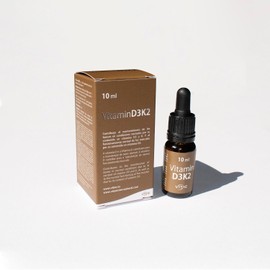Vitae Vitamin D3K2 10ml | Food Supplement in Drops' Format | Bone Health and Strengthen The Immune System | Muscle and Joint Care