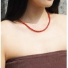 SA Solid Carnelian Round 2mm Beads Choker Healing Dainty Layered