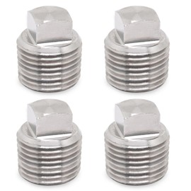 GDFYMI Boat Plug, 1/2" NPT Plug, 304 Stainless Steel Boat Drain Plug, Boat Hull Spare Garboard Drain Plug Fits Most Boat Hulls (4 Pack)