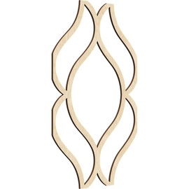 Ekena Millwork WALW16X23X0250VILBI Medium Villarreal Decorative Fretwork Wood Wall Panels, Birch
