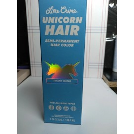 Lime Crime Unicorn Semi-Permanent Hair Color Full Coverage, 3 fl oz, ISLAND WATE