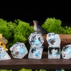 cusdie 7-Die DND Dice, Polyhedral Dice Set Filled with Animal,