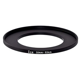 ICE 58mm to 82mm Step Up Ring Filter/Lens Adapter 58 Male 82 Female Stepping Adapter