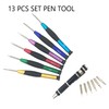 TC Sportline KU-20004 13-Piece Multi-function Pocket Precision Screwdriver Tool Set