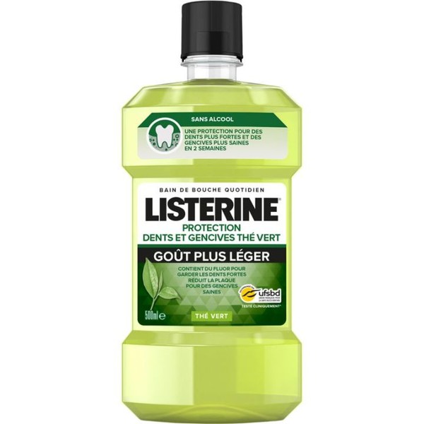 Listerine Anti-Caries Bain de Bouche Goût Léger 500ml*