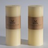 MOZEAL 4" x 10" Extra-Large Ivory Pillar Candles (Set of