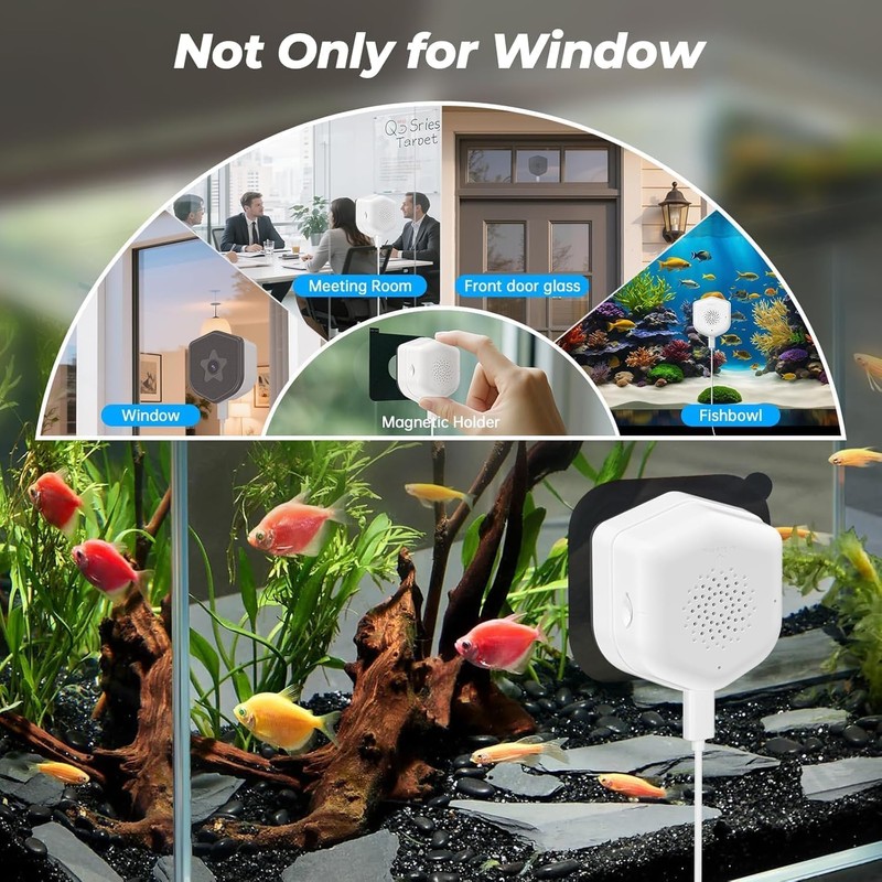 HEDNIC 2K Window Security Camera, 2.4GHz & 5GHz WiFi Indoor