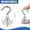 FPMYB Pack of 20 Magnetic Hooks, Extra Strong Magnetic Hooks,
