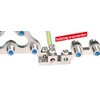 DUR-line Earth Block DEB 4-Way Made of High-Quality Cast Iron