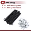 HEROFFIX 36 Set 12G Bicycle Spokes 85mm Bike Wheel Spokes