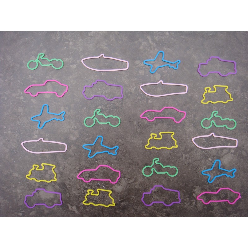 Silly Bandz Fun Shapes - 24 Pack