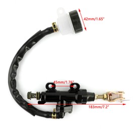 Areyourshop Rear Brake Master Cylinder Fluid Reservoir for Honda CBR600RR 2003-2013, CBR1000RR 2004-2013, CB600 2003-2012, CBR250 1988-2012, VFR400 1988-1992, CB250 CB400 NSR250 RFV400 VTR250
