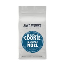 Java Works Coffee - Christmas Cookie Flavoured Coffee, 340 Grams