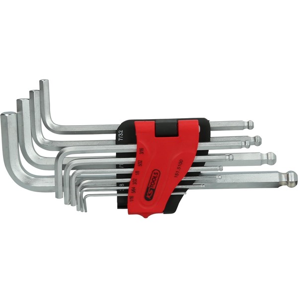 Ball-Head Allen Key Set, Long, 10 Pieces