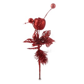 Artificial Christmas Berry Picks Simulation Christmas Glitter Berries Stems Decoration for Xmas Home Decor