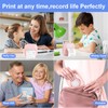 GuKKK Mini Printer, Mobile Photo Printer, Portable 7 Colours LED,