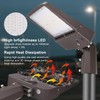 OSTEK LED Parking Lot Lights 150W Outdoor Commercial Area Lighting