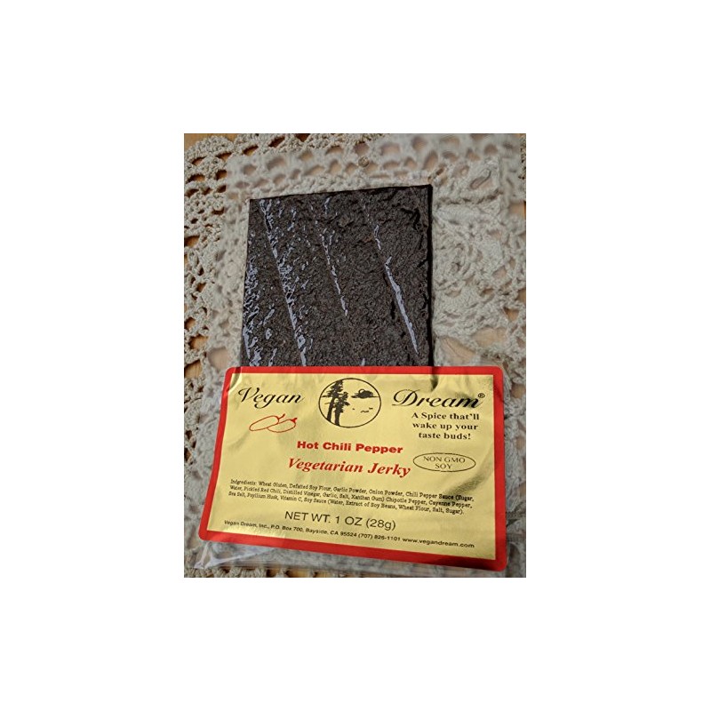 Vegan Dream Jerky - Hot Chili Pepper, 6 Pack