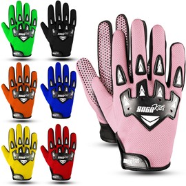 SAGS Sports Motorcycle Gloves - Youth Dirt Bike & Motocross Gloves, Breathable Non-Slip Ideal for Cycling, Hiking & Fishing - Boys & Girls Outdoor Sports Gear