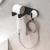 HAVICATO Wall-Mounted Hair Dryer Holder, Adhesive Blow Dryer Holder, Hairdryer