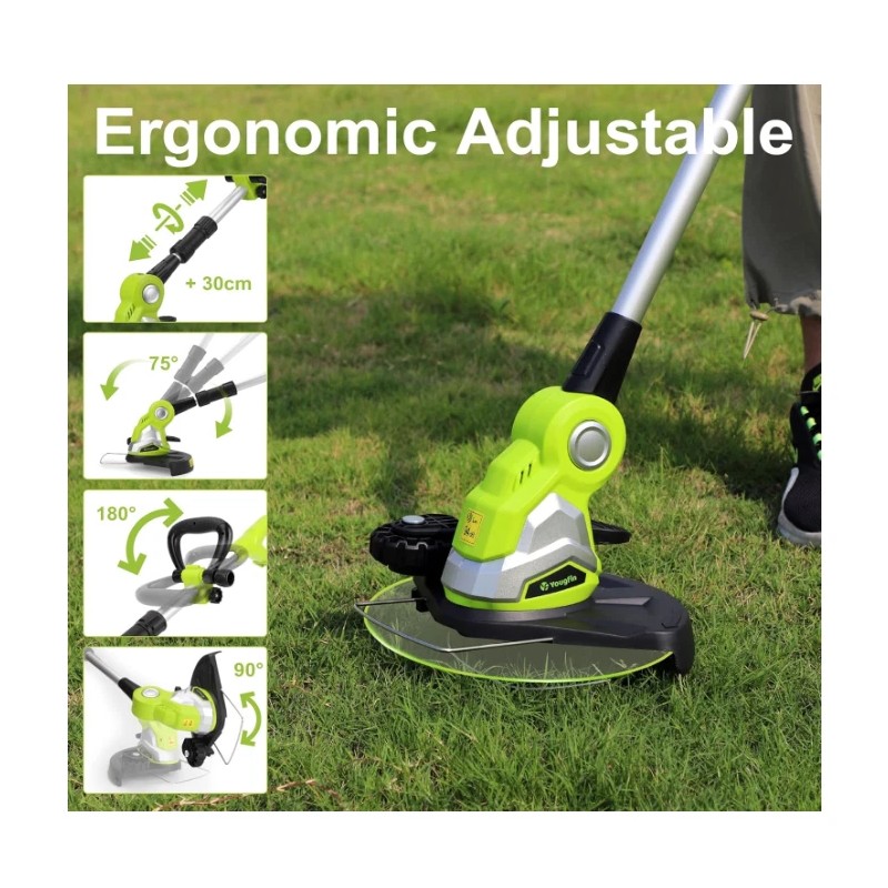 Yougfin Cordless Lawn Trimmer Weed Wacker 3 in 1, 20V