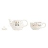 Sass and Belle Metallic Monochrome Mum Tea Time Teapot For