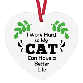 Christmas Ornament Gifts for Cat Mum Cat Dad Cat Lover Gifts for Women Men Cat Themed Gifts Mothers Day Fathers Day Birthday Gifts for Cat Owner