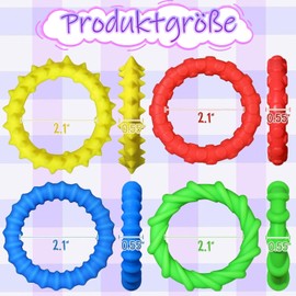 Sensory Toy, Fidget Toys, 4 Stretchy Soothing Texture Fidget Bracelet, Fidget Toy, Stress Toy for Children and Adults, Squeeze Toy, Fidget Toys Set, Sensory Toys