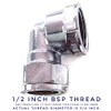 15mm x 1/2" Female Chrome Elbow