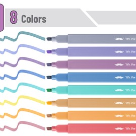 Mr. Pen- Aesthetic Highlighters, 8 pcs, Jewel Tones, Chisel Tip, Cute Highlighters Assorted Colors