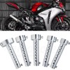 Amavoler 2 Pcs Motorcycle Exhaust Silencer Motorbike Muffler Insert Baffle