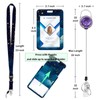 Retractable ID Badge Holder & Retractable Lanyard for Teacher, Nurse