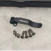 DH Black Pocket Clip W/Golden Bronze Torx Screws For Streamlight