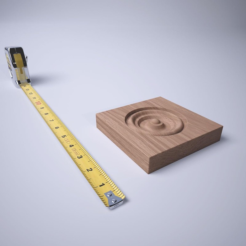4 1/2" W x 4 1/2" H x 7/8" P