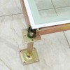Adjustable Base Plates Brackets Post Holders, Lokatall 2 Pack Heavy