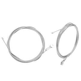CAB1-8CB150 Garage Door Spring Cable Wire, Enclosed Cargo Trailer Ramp Door Spring, 150" Long x 1/8" Diameter,2-Pack