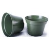 100 New 6 Inch Azalea Plastic Nursery Pots ~ Pots are 6 Inch Round at The Top and 4.25 Inch Deep.