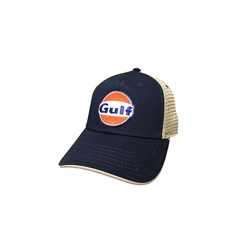 Gulf Vintage Adjustable Snapback Hat (Navy/Tan)