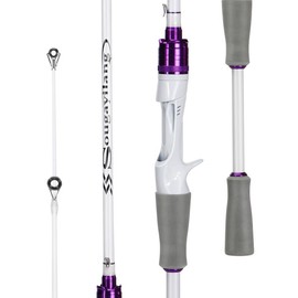 Sougayilang Fishing Pole, Carbon Fiber Spinning Rod & Casting Rod - Two Pieces, EVA Handle Fishing Rod for Bass Fishing,outdoor fishing supplies - Specification: Casting