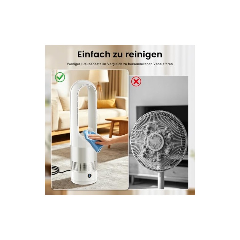 Rotorless Fan with Remote Control, Tower Fan, Cooling Ace Fan,