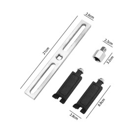 Esweny Fuel Pump Removal Tool - Lock Ring Tool, Tank Cover Wrench, Lid Remove Spanner, 3/8" to 1/2" Universal Adjustable Wrench