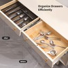 Faridabio Drawer Organizer, Silverware Organizer for Kitchen Cutlery Tray Utensil