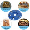 Wood Carving Disc, Steel 6-Teeth Power Wood Carving Disc Tool