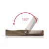 Folding Wooden Beard Brush/Hair Comb Stocking Filler Pocket Sized Durable