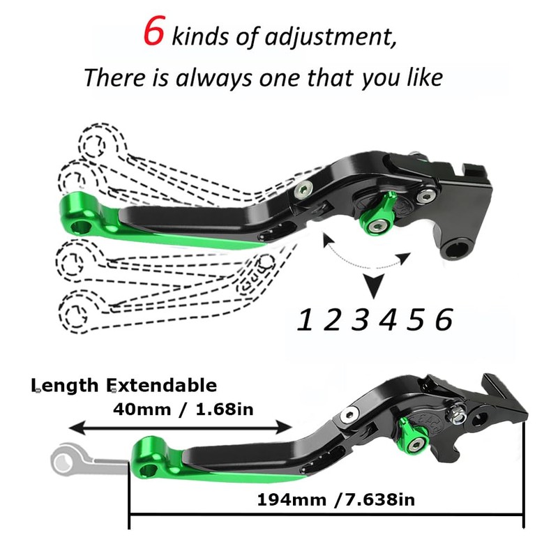 FREAXLL Z650 Folding Brake and Clutch Levers Set for Z650