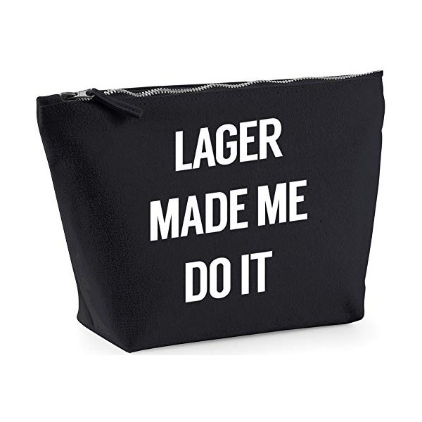 Hippowarehouse Lager made me do it printed make up cosmetic