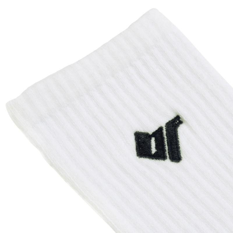 B-Five BF-PSS Basketball Socks, Stockings, Middle Socks, Plain, Unisex, white
