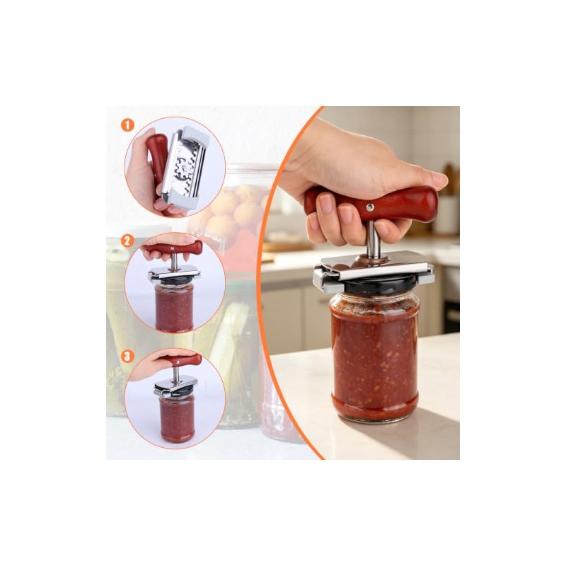 XIHIRCD 3pcs Adjustable Jar Openers, Durable Jar Lid Remover