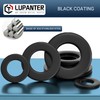 LUPANTER 10# Black Flat Washers 50 Pack Made of 18-8