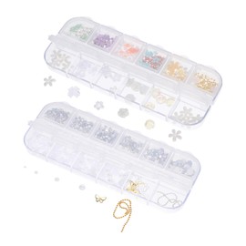 WOONEKY Cute Nail Charms 2 Sets of Nail Art Ornaments Jewelry Charms for Women